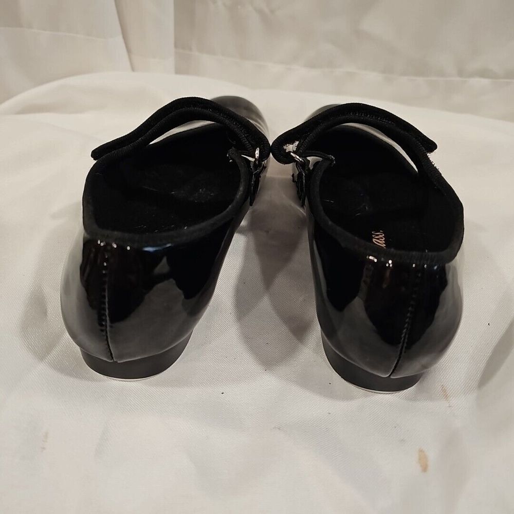 Dance Class Tap Shoe Size 4 Flat EUC Hook and Loop Closure - Picture 3 of 6